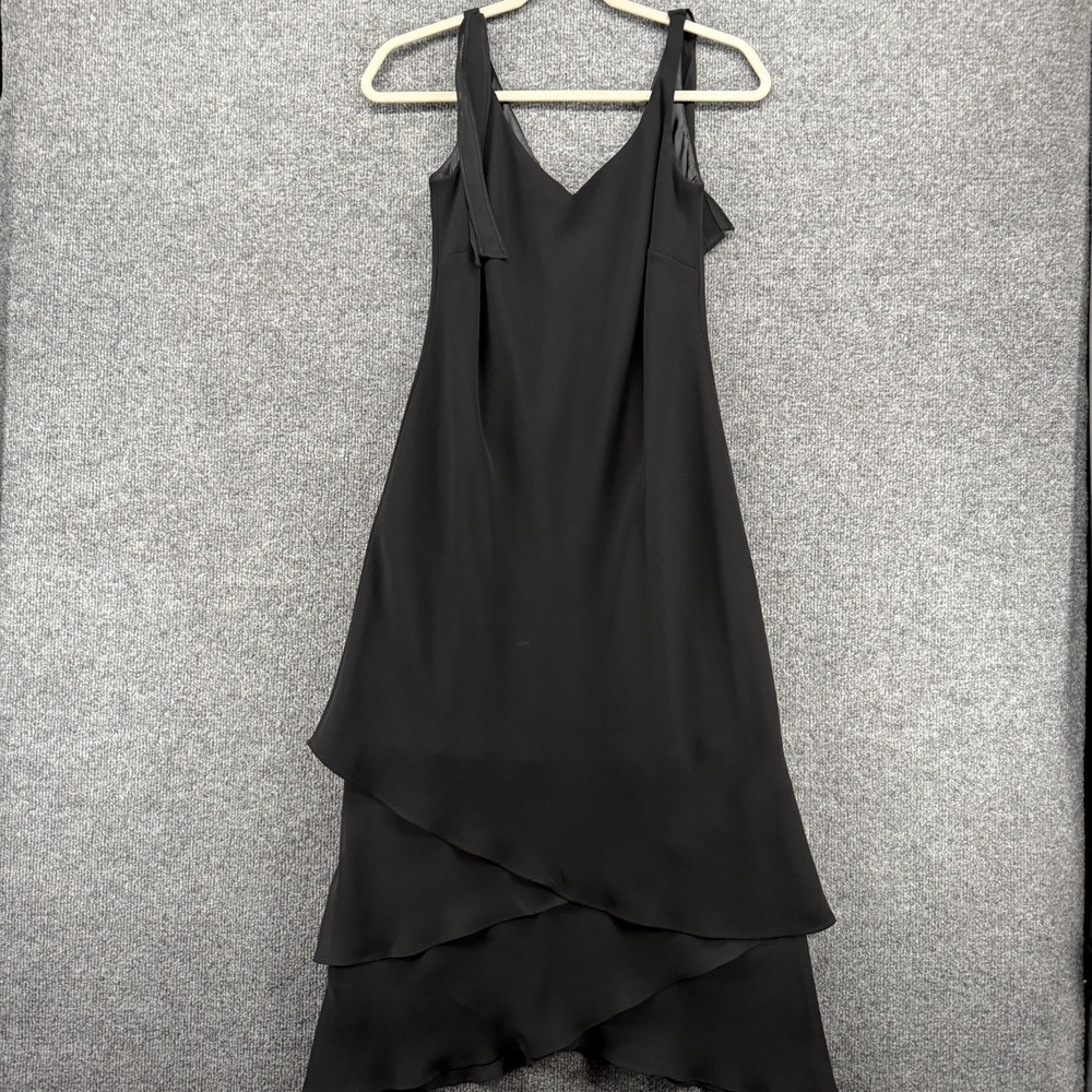 Evan Picone Dress Womens 6 Black Sleeveless Layered Fairy Grunge 90s Whimsigoth